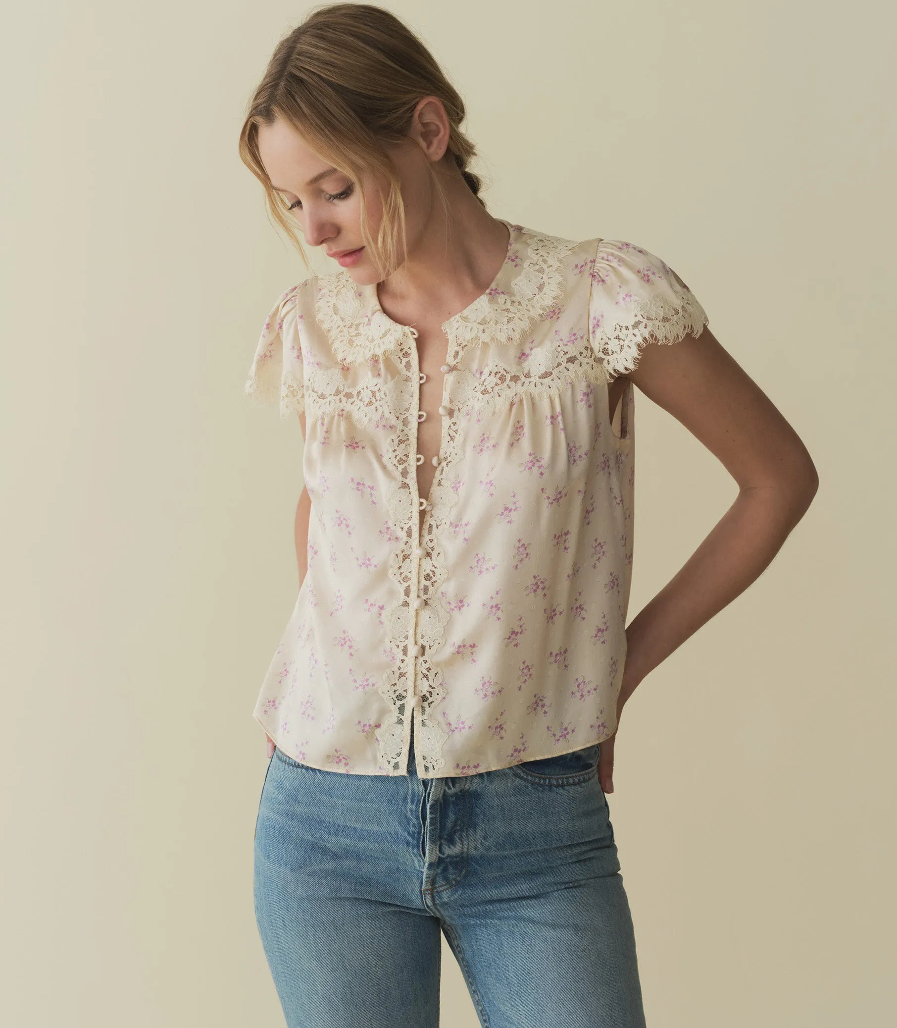JOSEPHINE TOP -- ROSE HILLSIDE HEATHER sold by Doen product image thumbnail 4