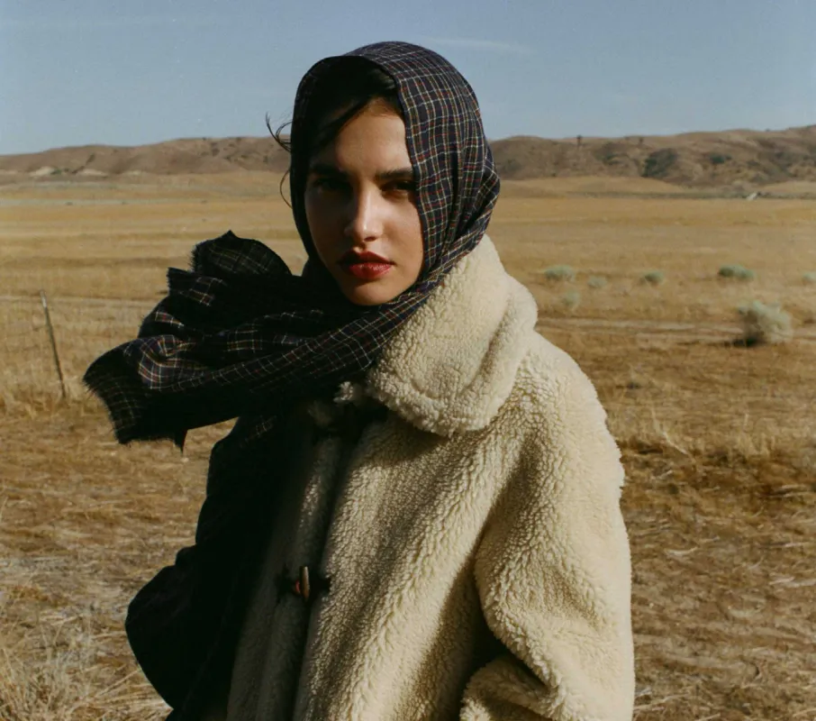 HMD -- PASHMINA SCARF -- MIDNIGHT ST GERMAIN PLAID sold by Doen