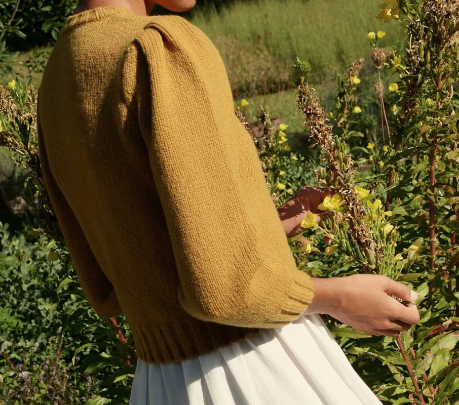 HMD -- MAY SWEATER -- MUSTARD sold by Doen