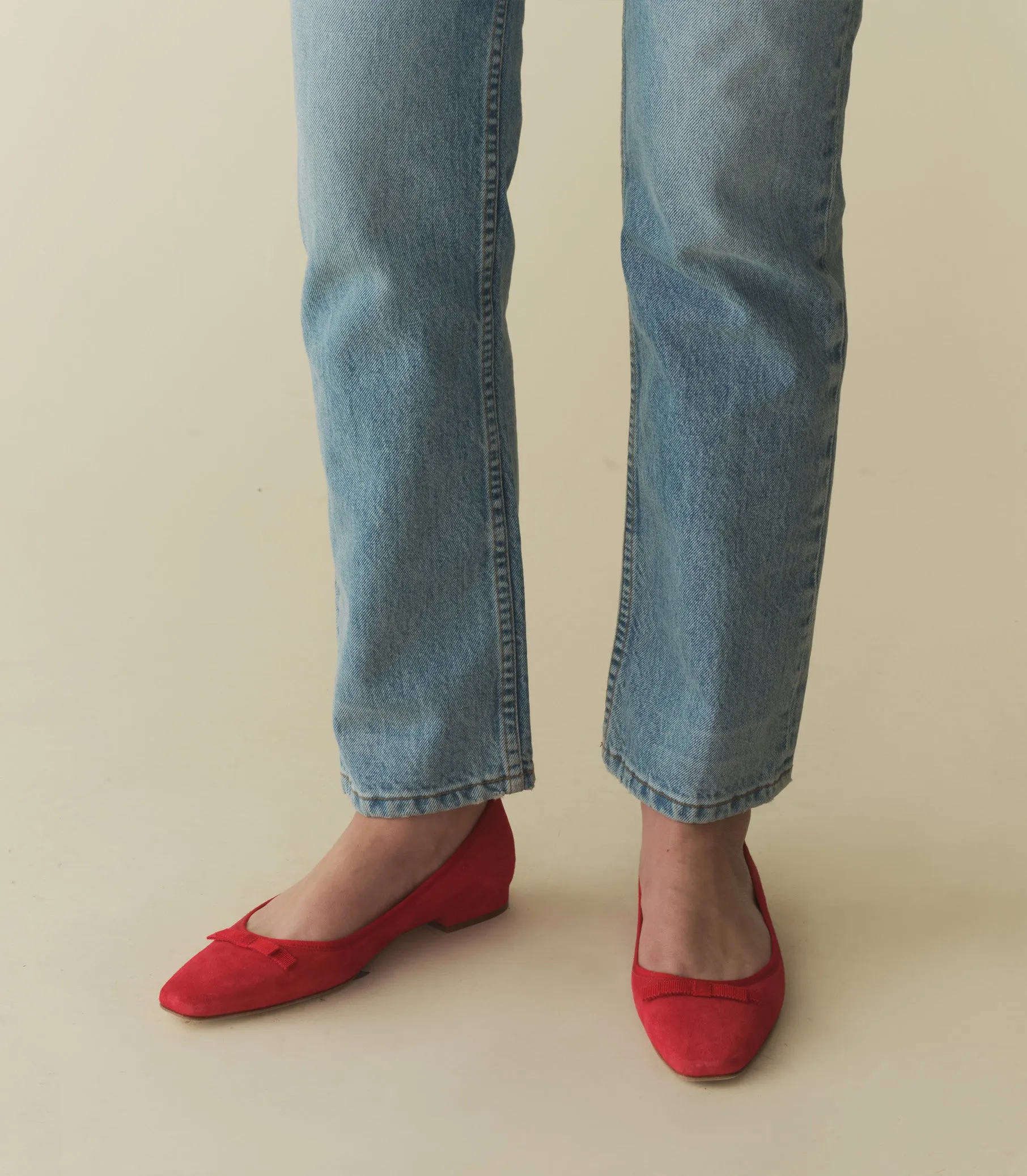 ODETTE BALLET FLAT -- ROUGE SUEDE sold by Doen product image thumbnail 2