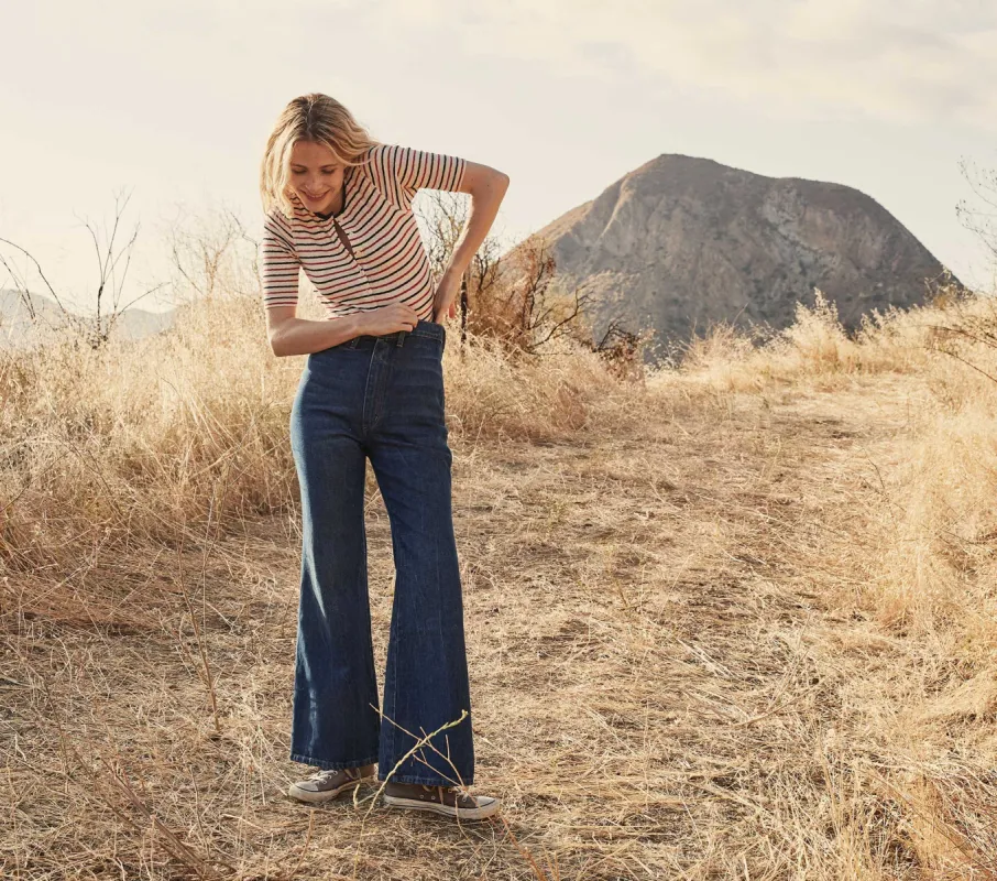 HMD -- LUCIA TEE -- RIVIERA STRIPE sold by Doen