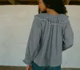 HMD -- SEYCHELLE TOP -- AZURE PARIS GINGHAM sold by Doen
