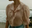 HENRI TOP -- BLUSH sold by Doen