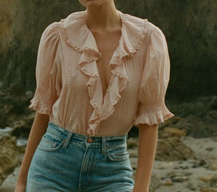 HENRI TOP -- BLUSH sold by Doen