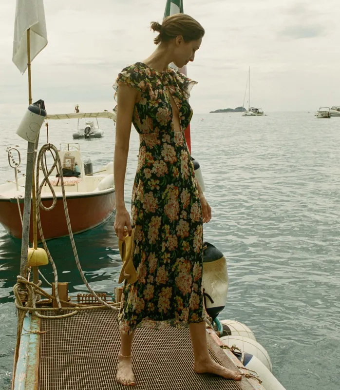AMETRINE DRESS -- MEADOW MIRAGE sold by Doen
