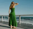 HMD -- LORRAINE DRESS -- EMERALD sold by Doen