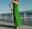 HMD -- LORRAINE DRESS -- EMERALD sold by Doen