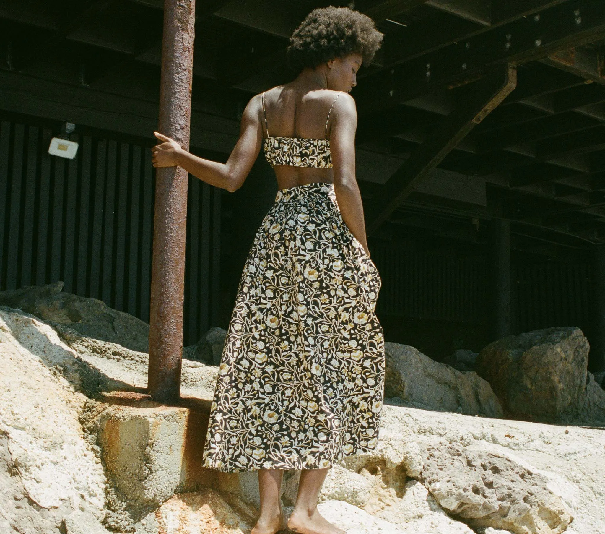 HMD -- AMALFI SKIRT -- NOIR COLUMBIA STREET FLORAL sold by Doen product image thumbnail 4