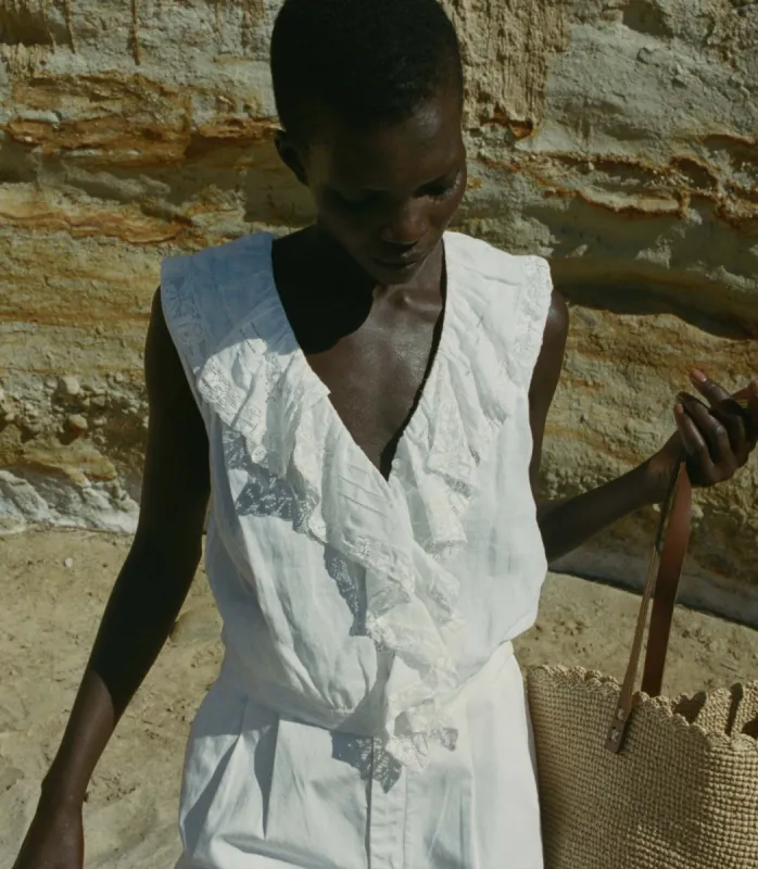 HALETTE TOP -- SALT sold by Doen