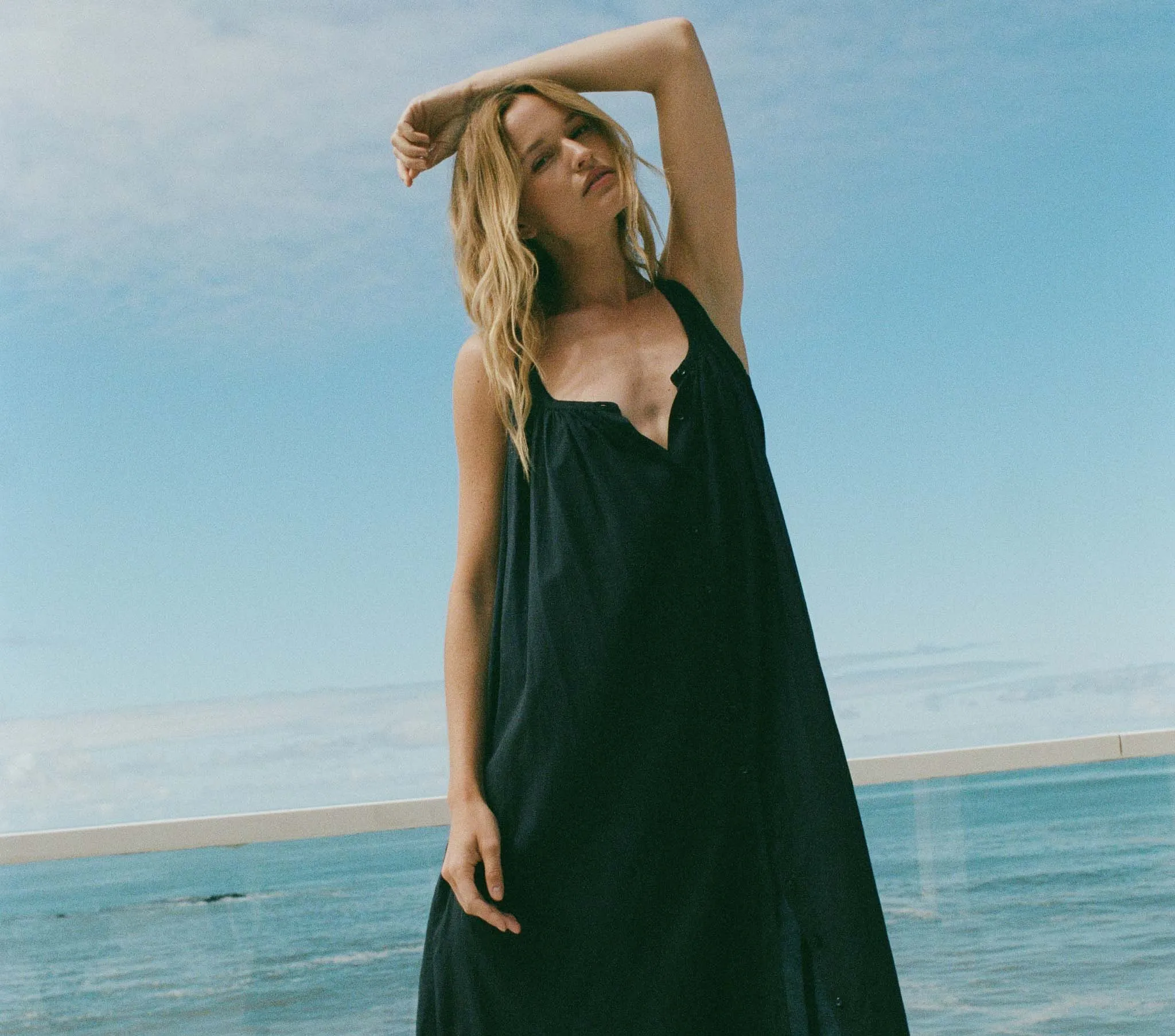 NEVITA DRESS -- NAVY sold by Doen product image thumbnail 2