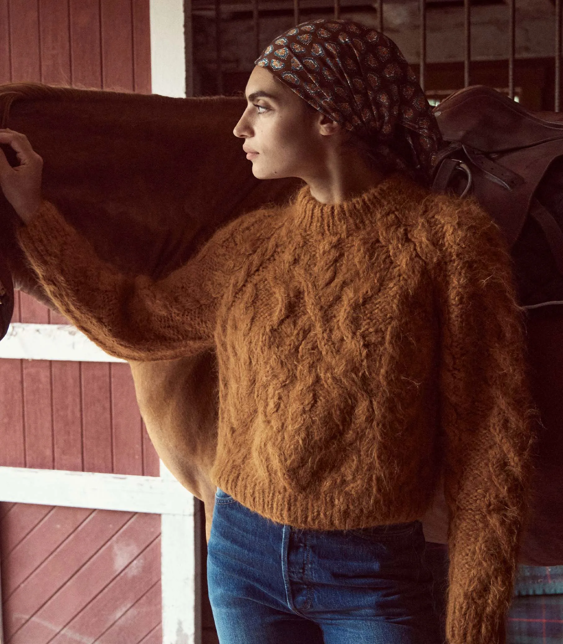 ANIKA SWEATER -- BRIGHT PUMPKIN sold by Doen product image thumbnail 3