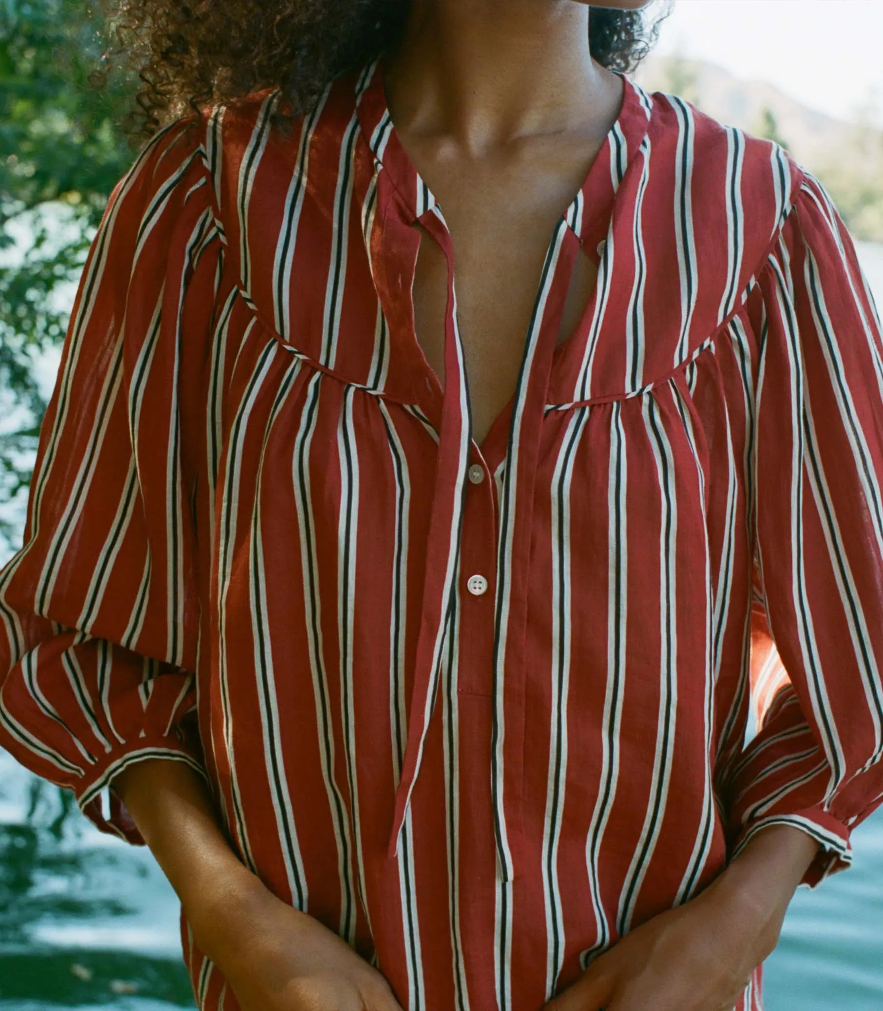 IMANI TOP -- MONACO STRIPE sold by Doen product image thumbnail 4