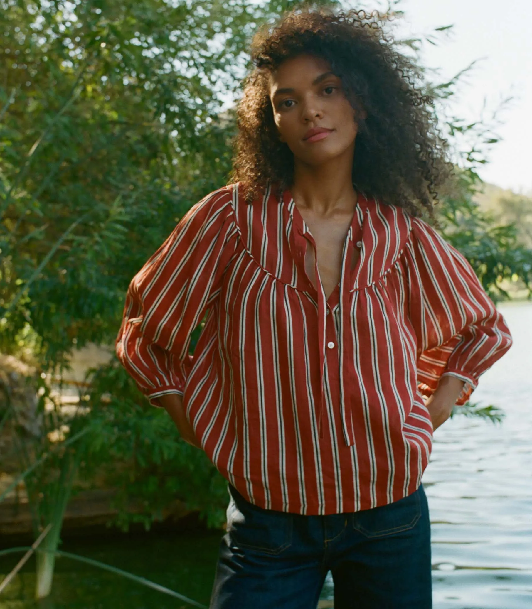 IMANI TOP -- MONACO STRIPE sold by Doen product image thumbnail 2