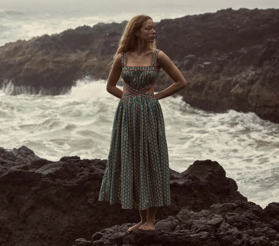 HMD -- TASHA DRESS -- SUNRISE PAISLEY sold by Doen