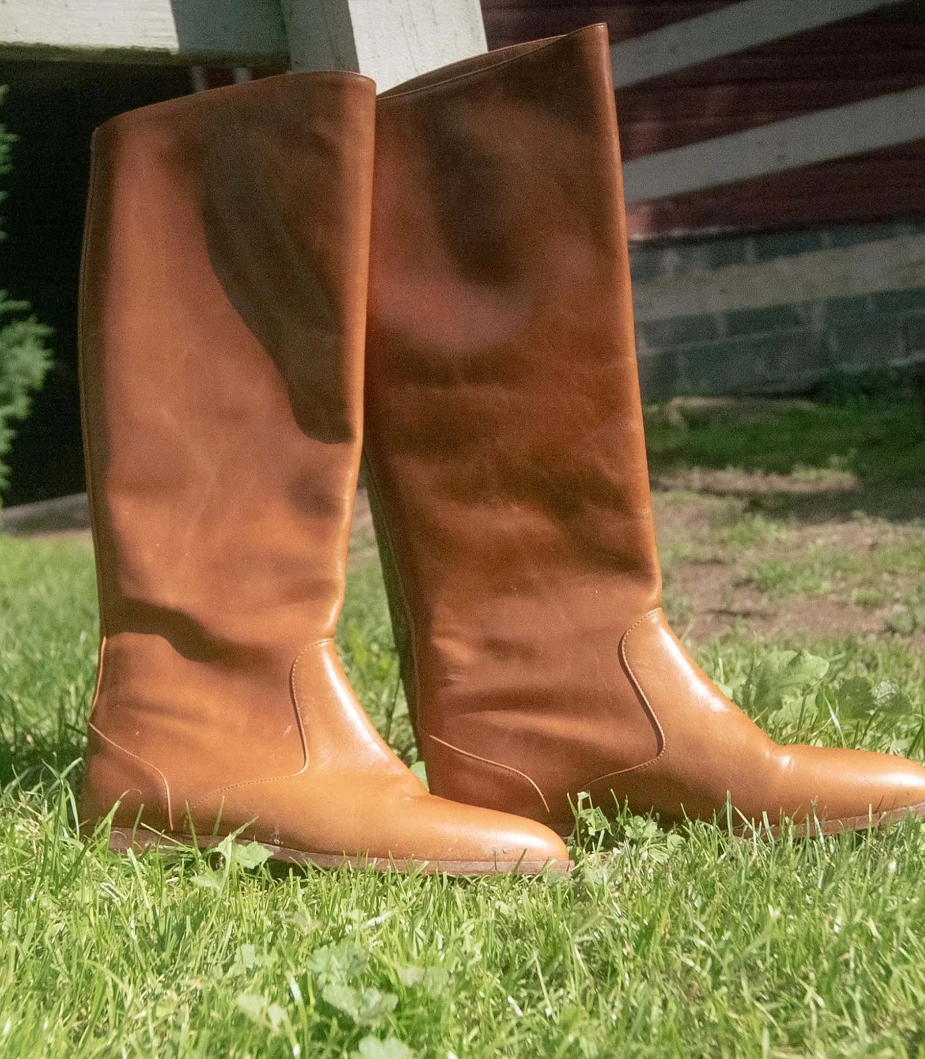 ILLARIA RIDING BOOT -- WHISKEY POLISHED CALF sold by Doen product image thumbnail 3