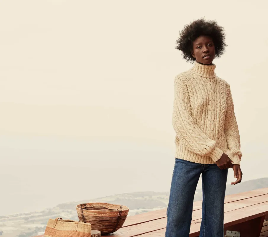 HMD -- SEQUOIA SWEATER -- CREAM sold by Doen