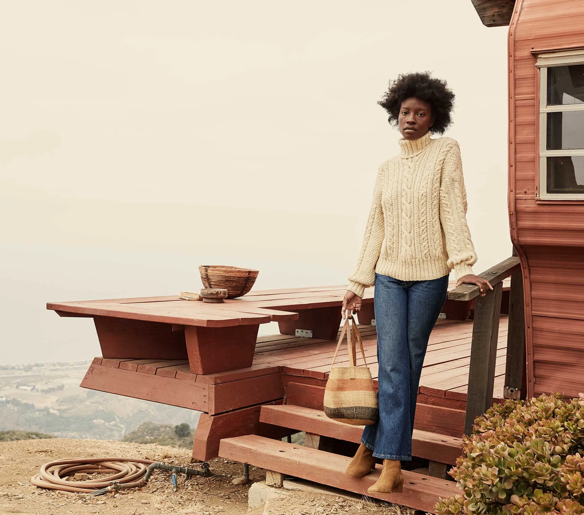 HMD -- SEQUOIA SWEATER -- CREAM sold by Doen product image thumbnail 5