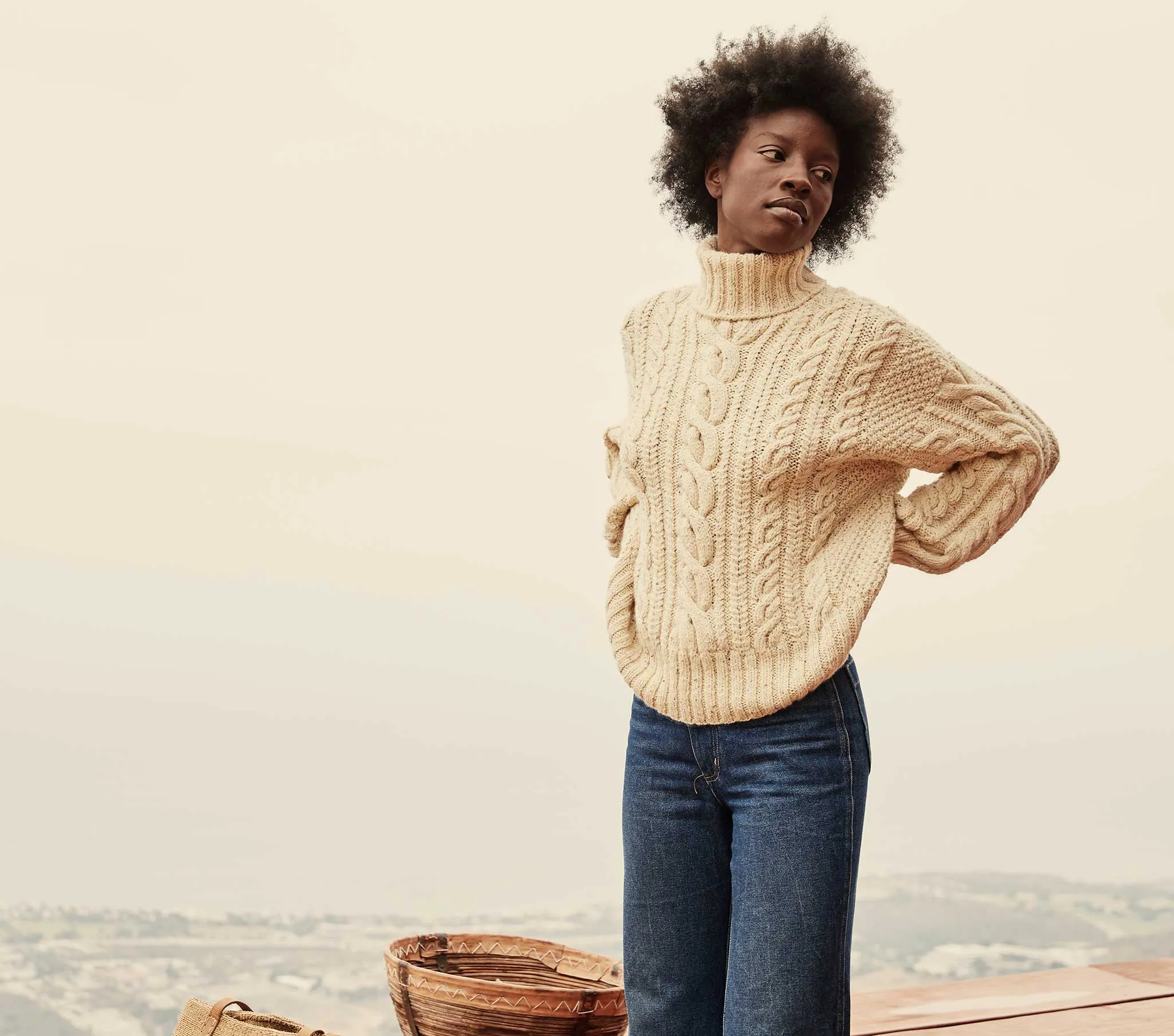 HMD -- SEQUOIA SWEATER -- CREAM sold by Doen product image thumbnail 2