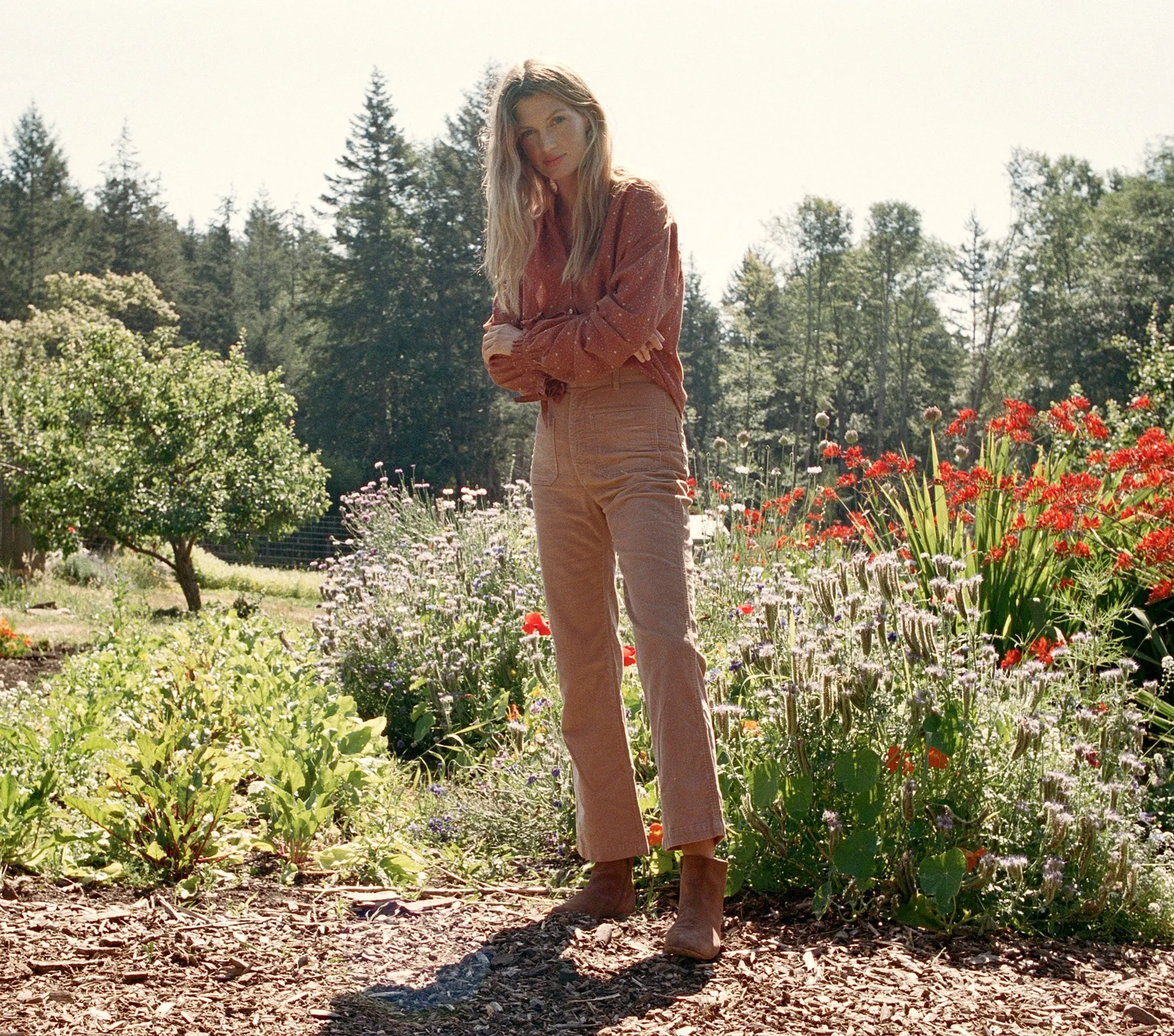 HMD -- ROSE TOP -- TAMARILLO PRAIRIE PAISLEY sold by Doen product image thumbnail 2