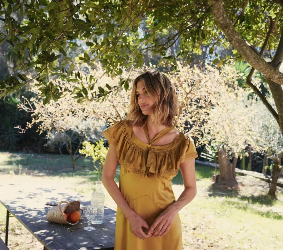 HMD -- SICILIA DRESS -- WHEAT sold by Doen