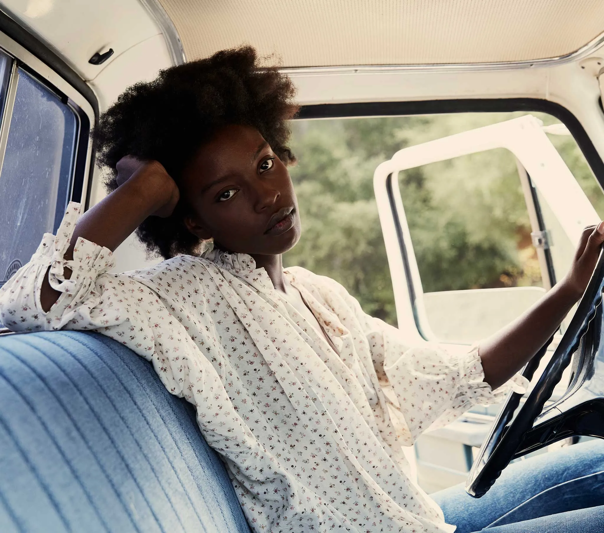 HMD -- ROSE TOP -- CREAM PARC MONCEAU sold by Doen