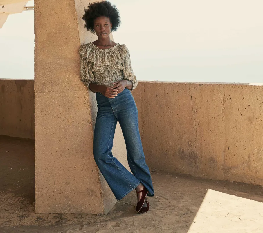 HMD -- LUCE TOP -- CREAM TISBURY PAISLEY sold by Doen