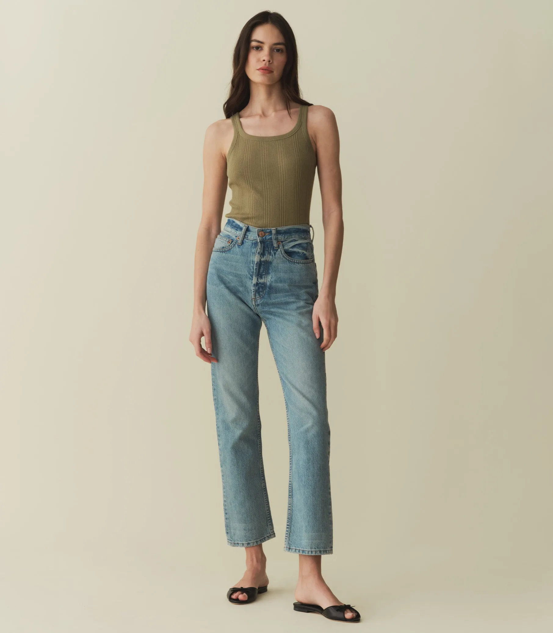 SEINE CASHMERE BLEND TANK -- PASTURE sold by Doen product image thumbnail 2