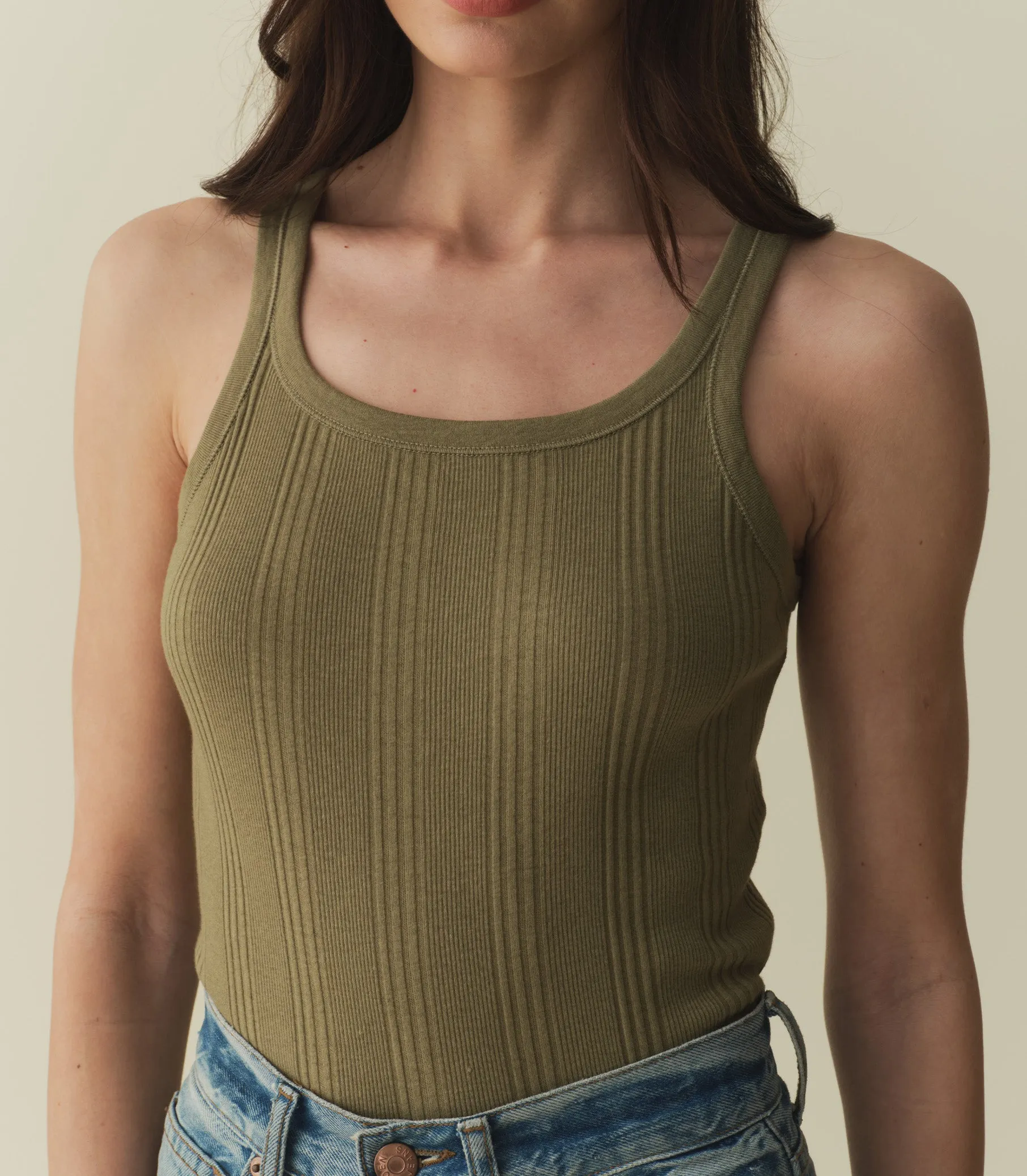SEINE CASHMERE BLEND TANK -- PASTURE sold by Doen product image thumbnail 3
