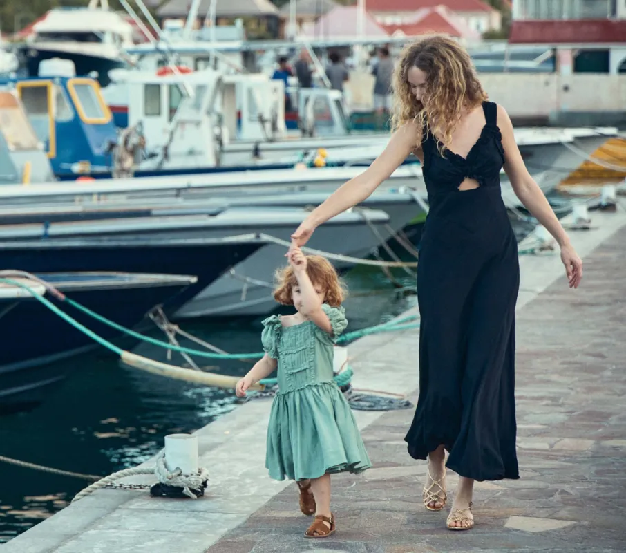HMD -- AMORETTA DRESS -- BLACK sold by Doen