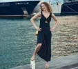 HMD -- AMORETTA DRESS -- BLACK sold by Doen