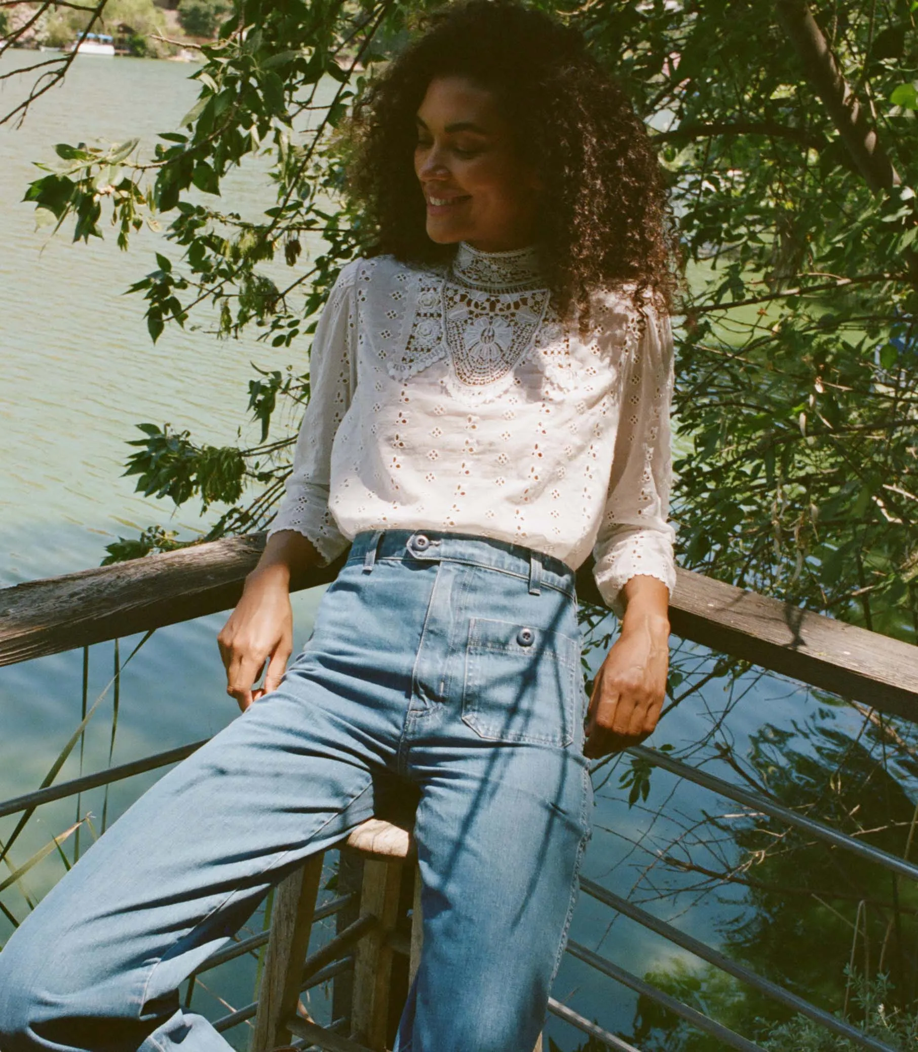 HMD -- ESSIE TOP -- SALT sold by Doen product image thumbnail 3