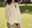 HMD -- THE JANE BLOUSE -- BLUE PICNIC PLAID sold by Doen