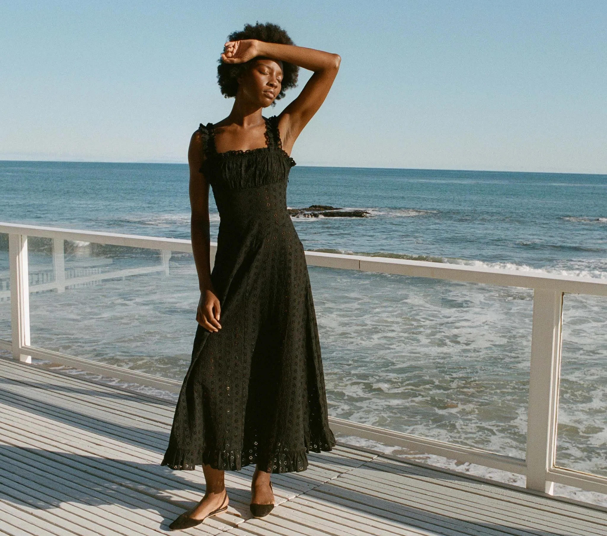 HMD -- ROMA DRESS -- BLACK sold by Doen