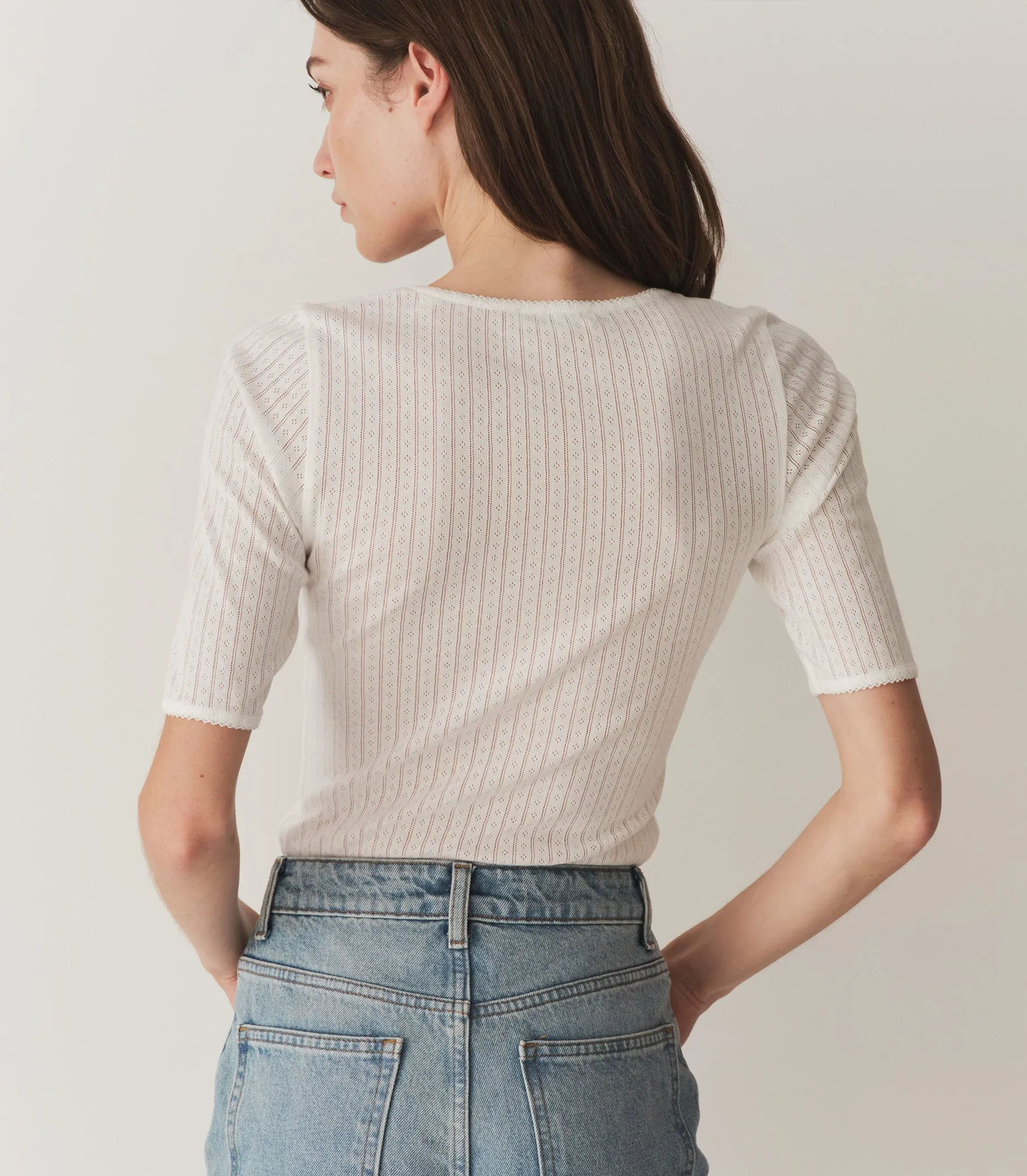 ANTHIA TEE -- SALT sold by Doen product image thumbnail 3