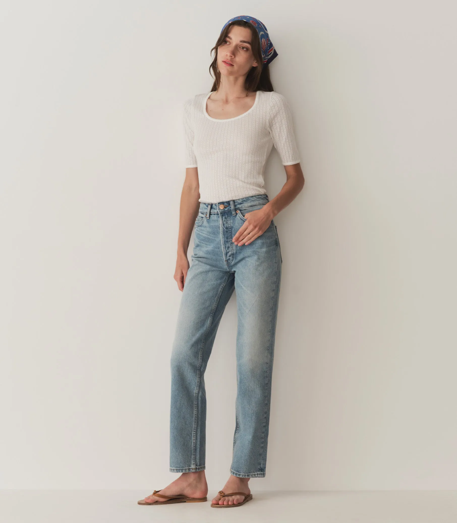 ANTHIA TEE -- SALT sold by Doen product image thumbnail 4