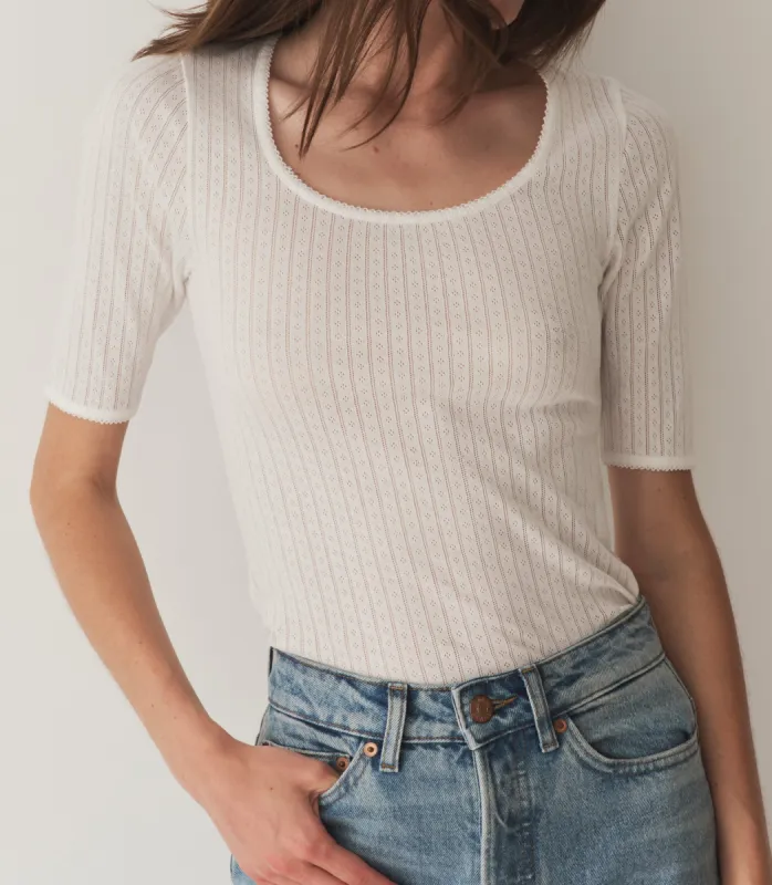 ANTHIA TEE -- SALT made by Doen