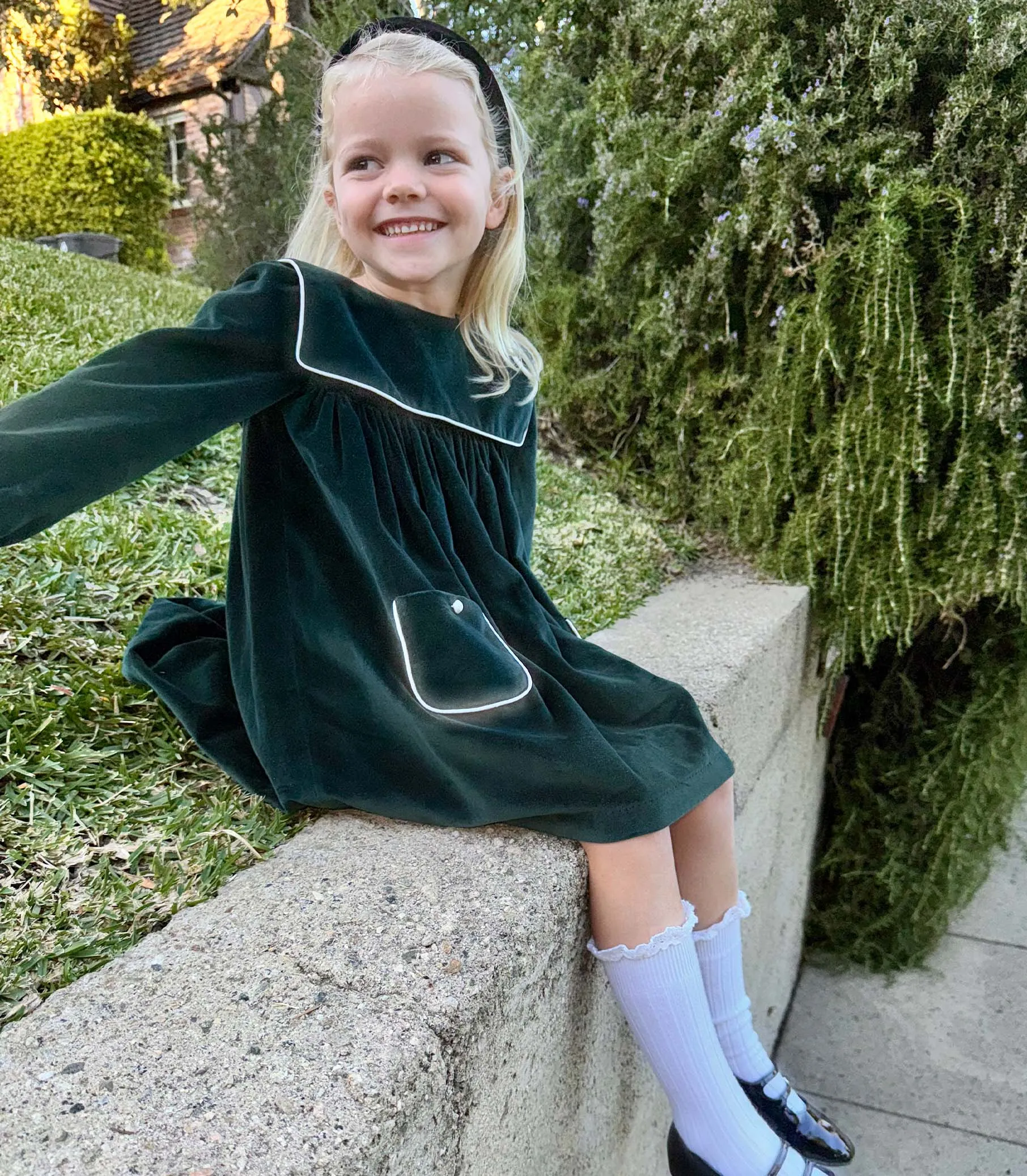 SUZETTE DRESS -- PINE GROVE sold by Doen