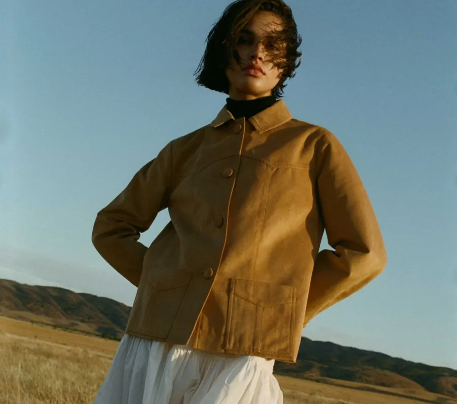 HMD -- ARIZONA JACKET -- DESERT SAND made by Doen