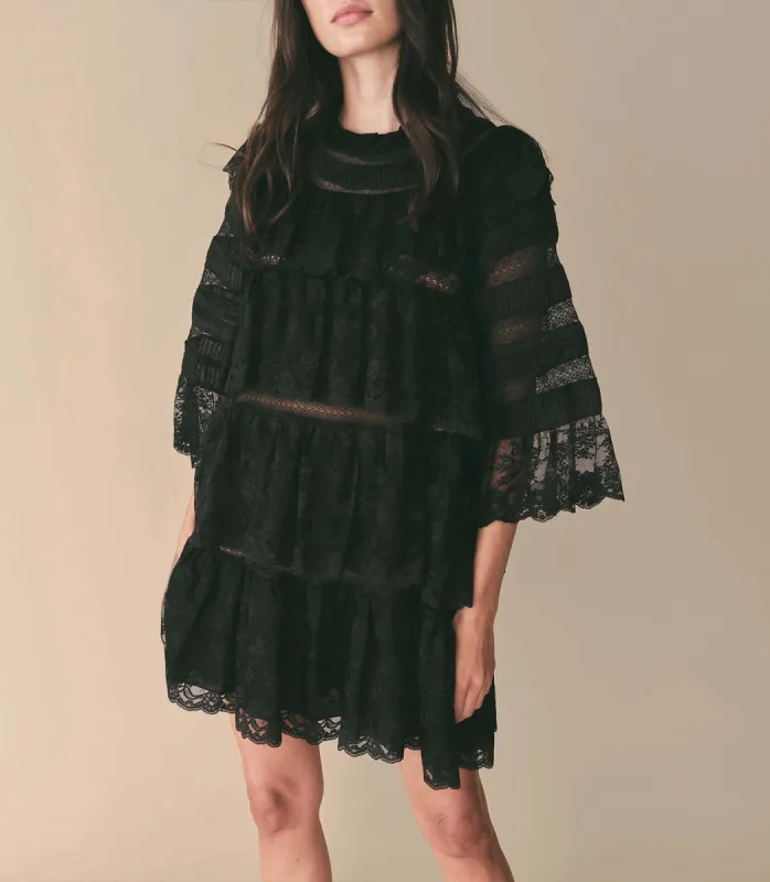 ORALIE DRESS -- BLACK sold by Doen