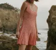 PORTO DRESS -- ORANGE HILLSIDE BLOOM sold by Doen