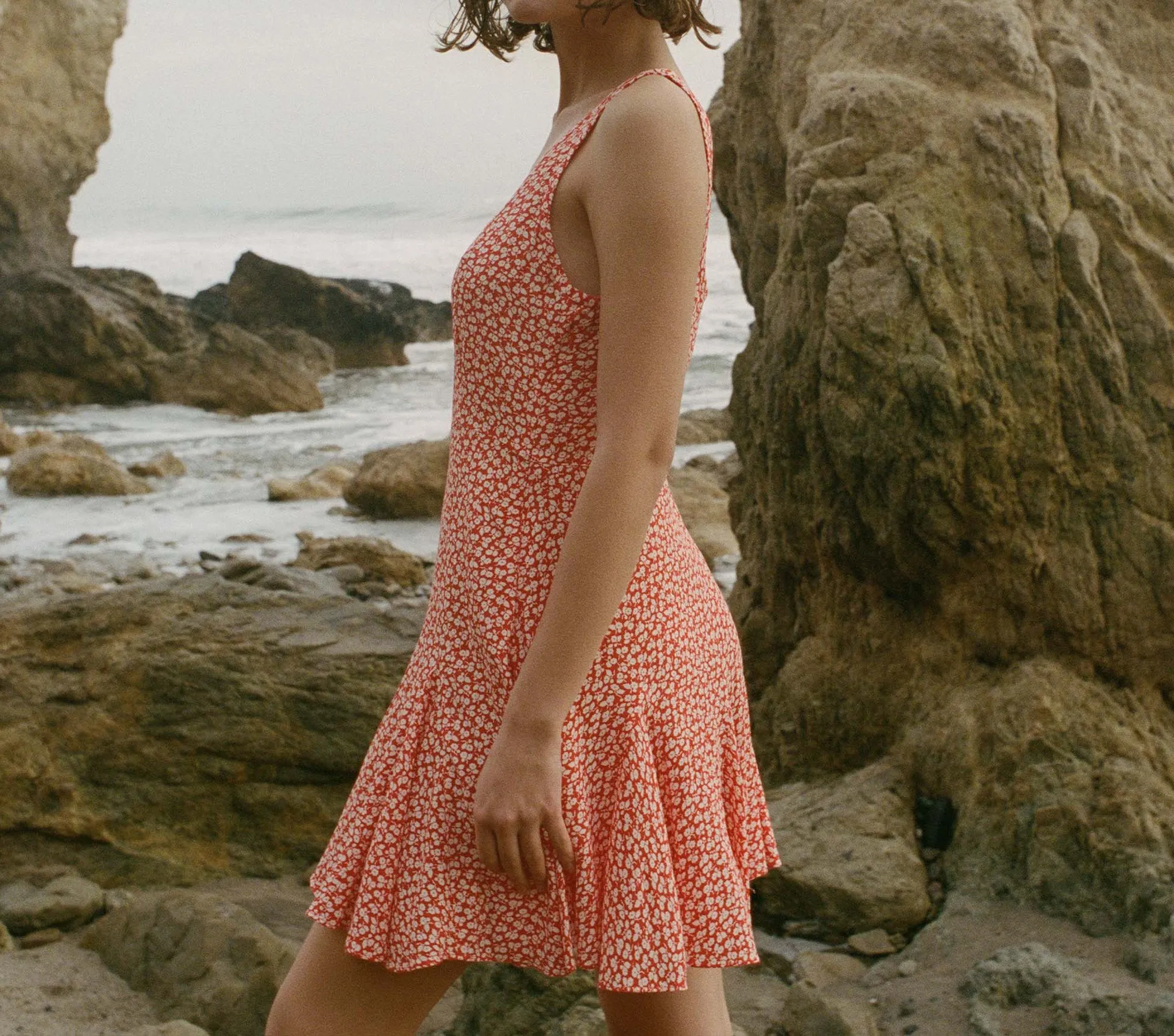 PORTO DRESS -- ORANGE HILLSIDE BLOOM sold by Doen product image thumbnail 5