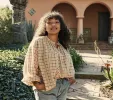 HMD -- THE JANE BLOUSE -- THE AUSTEN PLAID sold by Doen