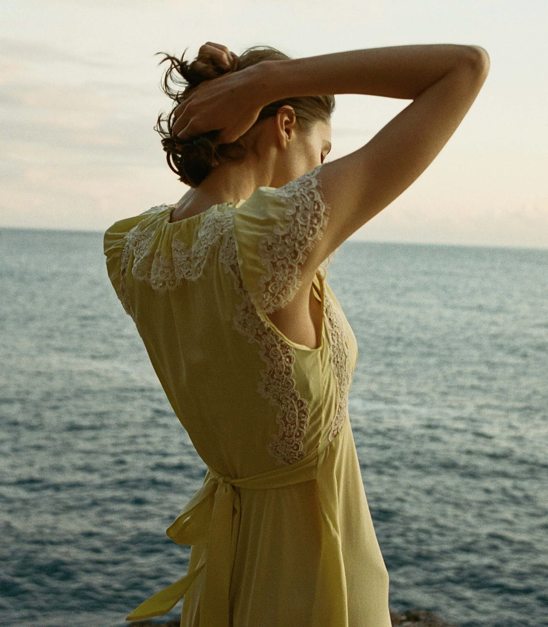 GRACE DRESS -- YELLOW ROSE sold by Doen product image thumbnail 4