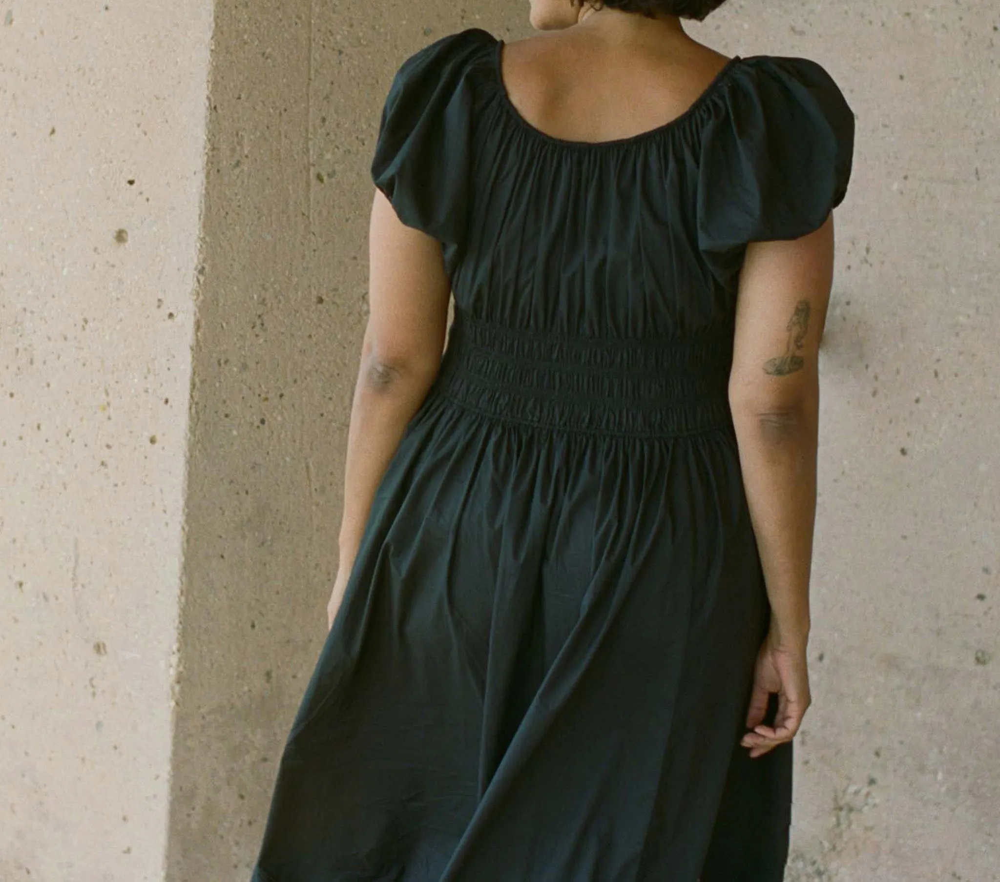 HMD -- QUINN DRESS -- BLACK sold by Doen product image thumbnail 4