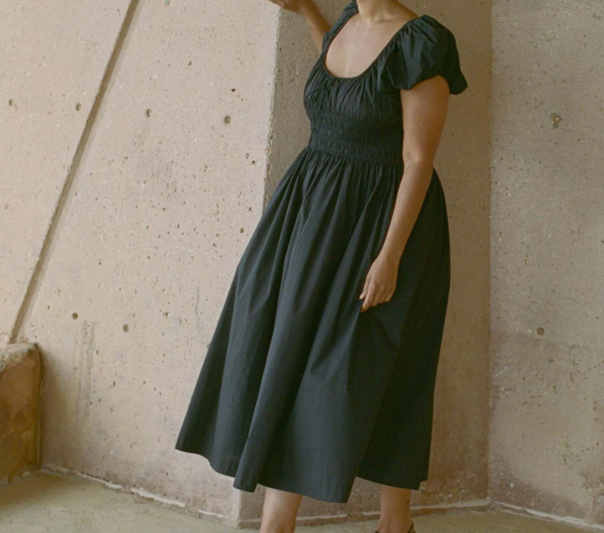 HMD -- QUINN DRESS -- BLACK sold by Doen product image thumbnail 2