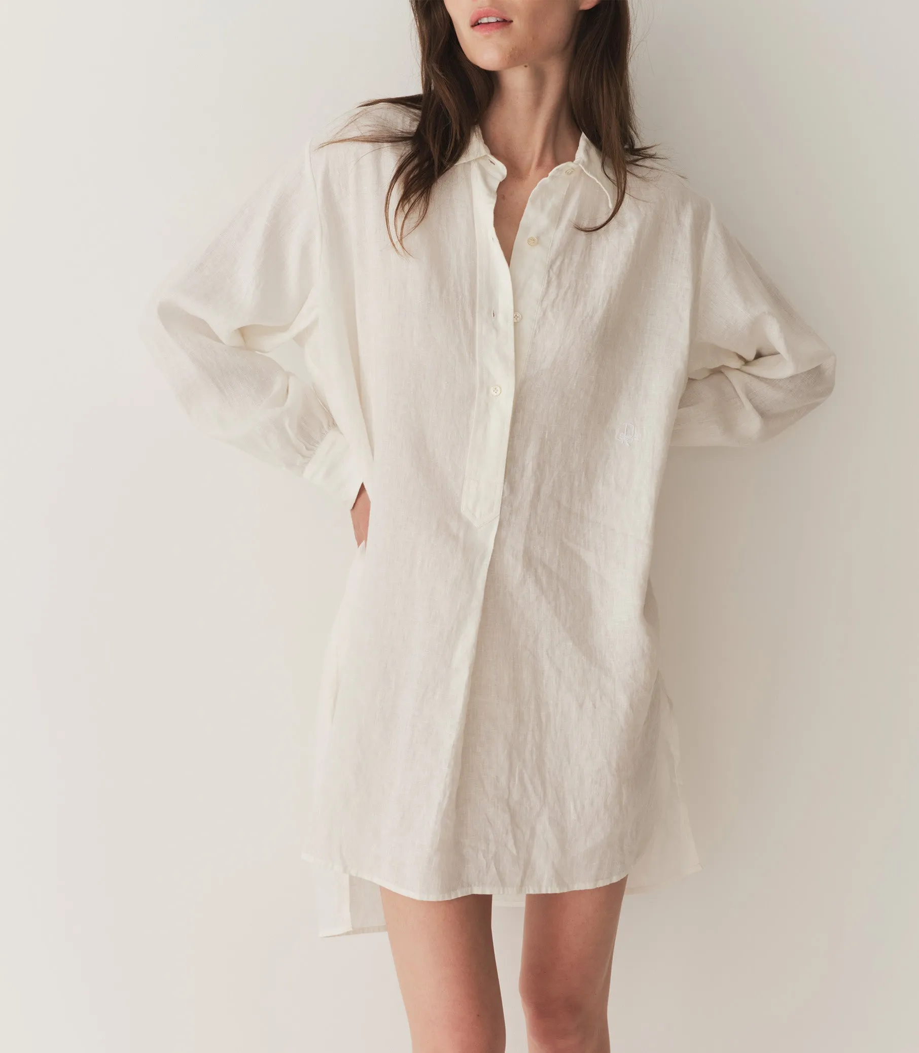 JORA LINEN DRESS -- SALT sold by Doen