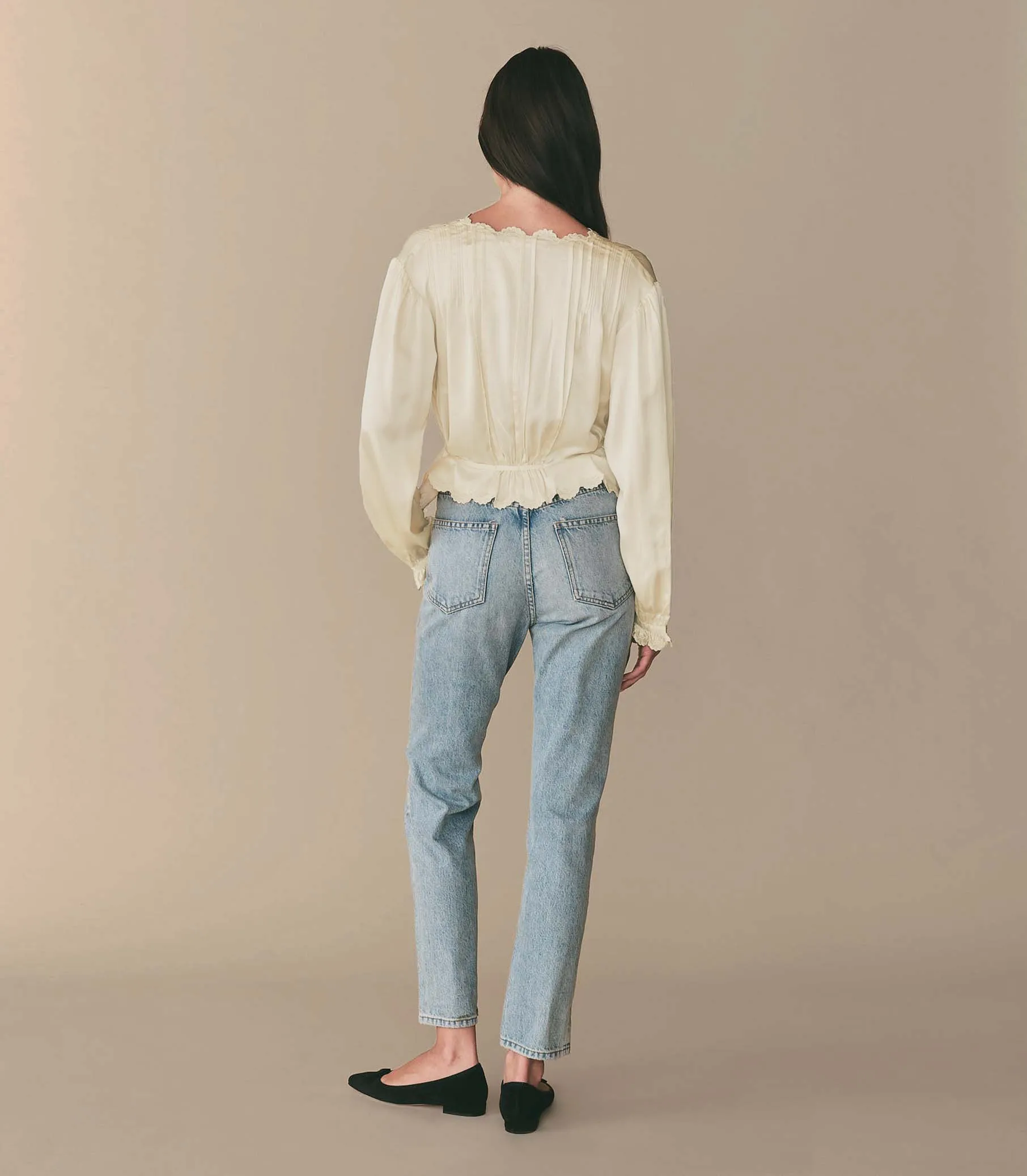 HMD -- ELAYNE TOP -- MOTHER OF PEARL sold by Doen product image thumbnail 3