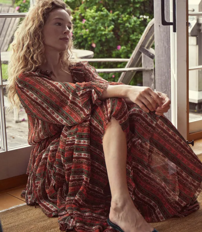 MARLANNA DRESS -- VILLA FLORAL sold by Doen