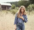 HMD -- O'KEEFFE TOP -- BLUE CHAMBRAY sold by Doen