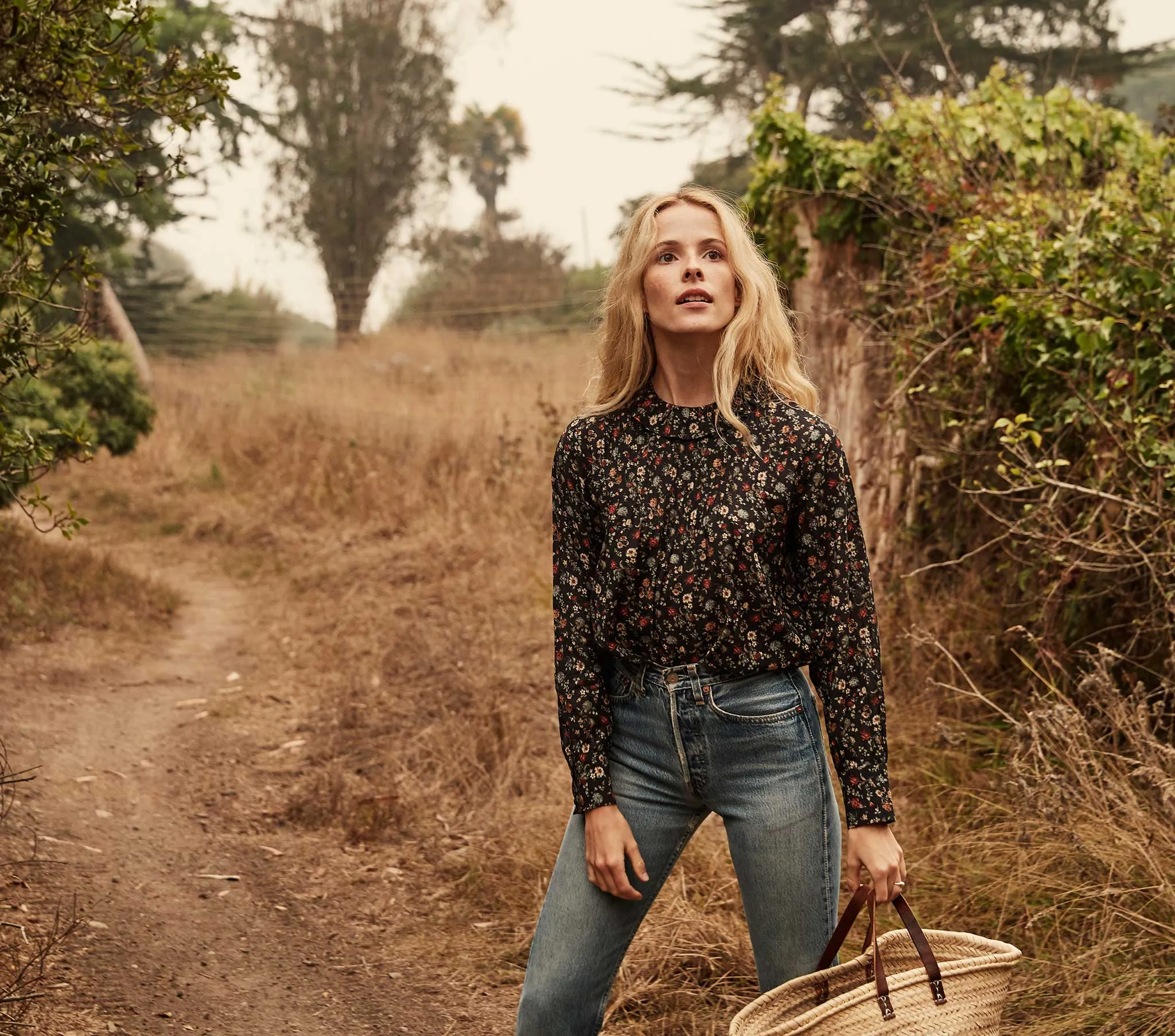 HMD -- PLUM TOP -- CAMPAGNE FLORAL sold by Doen